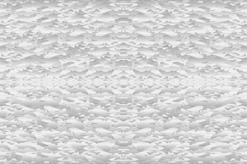 Seamless pattern of abstract layered texture background in gradient gray color. Vector illustration, EPS 10. Useful as background, wallpaper, texture in graphic design; print on wrapping paper; etc.