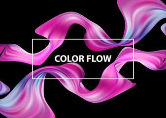 Abstract colorful vector background, color flow liquid wave for design brochure, website, flyer.