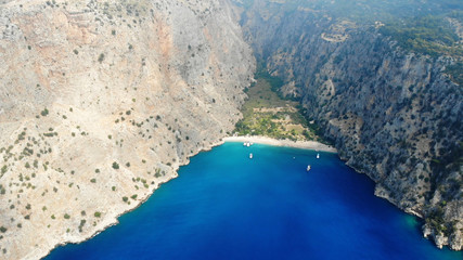 Butterfly Valley is a valley in Fethiye district of Muğla Province, southwestern Turkey, which is home to diverse butterfly species. © Tarik GOK