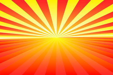 Abstract sunburst pattern, gradient red, orange, and yellow ray colors. Vector illustration, EPS10. Geometric pattern. Use as background, backdrop, image montage, mock up template, etc.