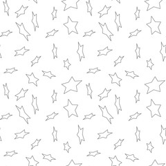 five pointed star shape seamless background