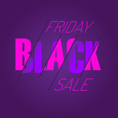 Black friday sale design template - Vector illustration