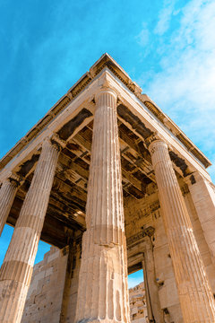 The Acropolis in Athens, Greece.