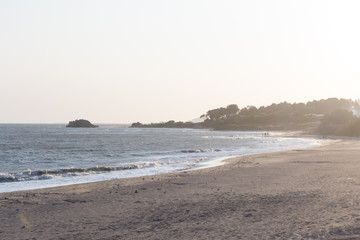 The end of a nice sunny and windy day in Falconara a nice and small sea town near Butera in Sicily. Good place to relax in front of the ocean