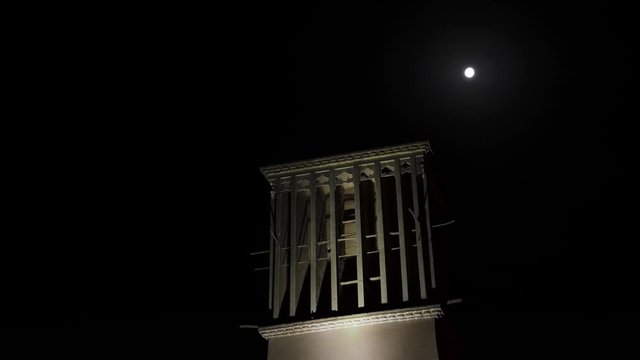 Time lapse Iranian chinmey, Meybod, Iran