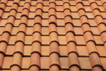 Clay roof tiles used with temples.