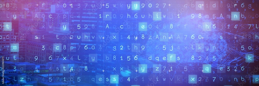 Poster composite image of cloud and malware detected on binary