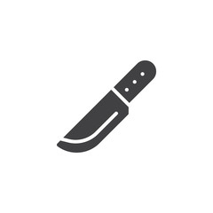 Knife vector icon. filled flat sign for mobile concept and web design. kitchen knife simple solid icon. Symbol, logo illustration. Pixel perfect vector graphics