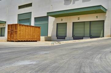 Fototapeta premium Exterior industrial warehouse