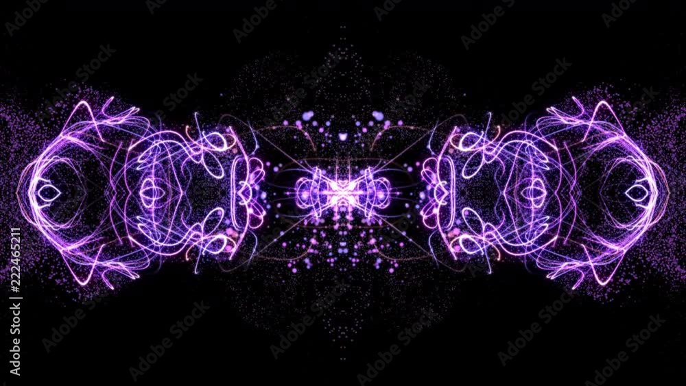 Leinwandbilder twist plasma horizontal shape moving particle form motion background