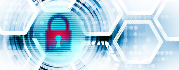 Obraz premium Cybersecurity and information or network protection. Future technology web services for business and internet project