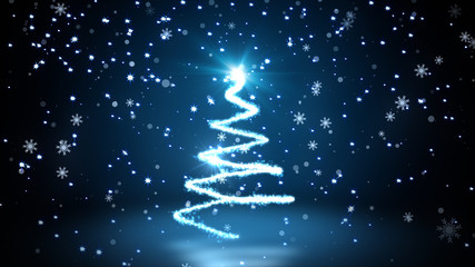 Background of Christmas Snowflakes which can be useful for Christmas,Holidays and New Year designs and presentation