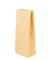 Brown Paper Bag isolated on a white background