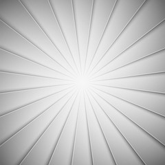 White rays in paper style. Diagonal line and stripes background. Vector illustration for design