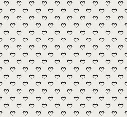 Cute Heart Seamless Pattern. Lovely background.