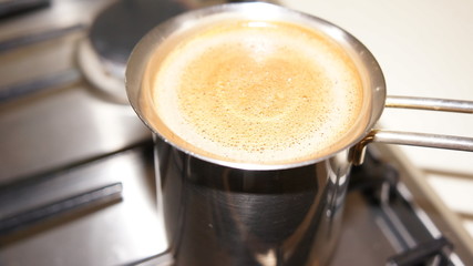 cup of coffee on table in cafe