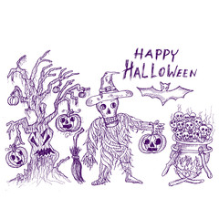 halloween, doodle