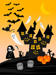Halloween night background