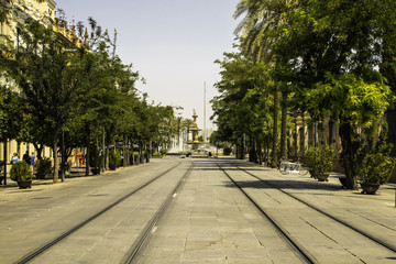 Fototapeta premium Linhas do Tram