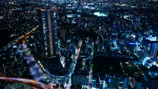東京100万ドルの夜景・タイムラプス