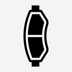 glyph beautiful disc brake pad vector icon © Hung