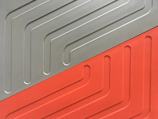 Gray background and reddish color