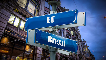 Obraz premium Schild 372 - Brexit