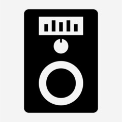 Glyph beautiful Speaker vector icon