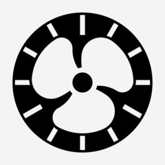 Glyph beautiful Fan vector icon