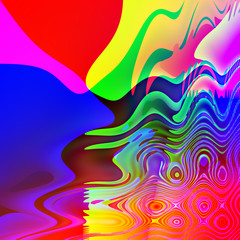 Bunte Formen und Muster