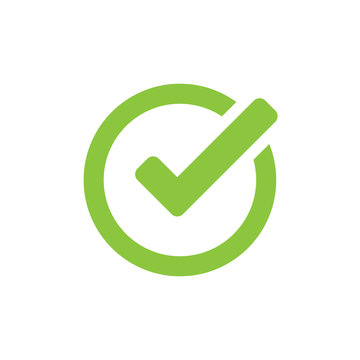 Check mark icon in flat style. Ok, accept vector illustration on white isolated background. Tick business concept. Stock Vector | Adobe Stock Check mark icon in flat style. Ok, accept vector illustration on white isolated background. Tick business concept. Stock Vector | Adobe Stock