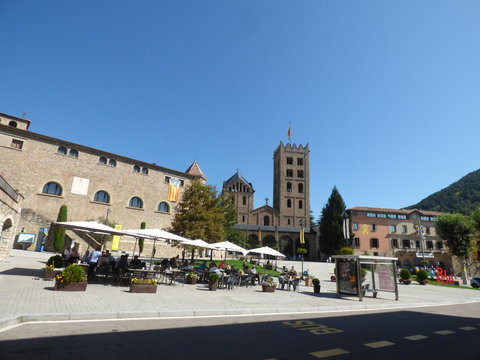 Ripoll. Pueblo de Girona, Catalu&ntilde;a, Espa&ntilde;a
