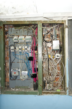 Electrical shield, poor quality electrical wiring. Retro
