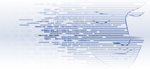 Artificial intelligence. Technology web background. Virtual concept