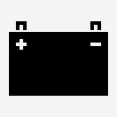 Glyph beautiful battery vector icon