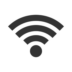 Wifi internet sign icon in flat style. Wi-fi wireless technology vector illustration on white isolated background. Network wifi business concept.