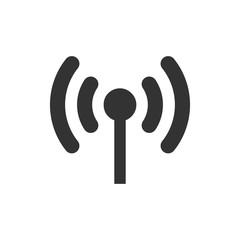 Wifi internet sign icon in flat style. Wi-fi wireless technology vector illustration on white isolated background. Network wifi business concept.