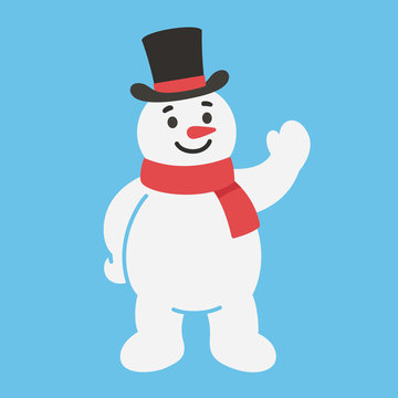 Cartoon snowman character
