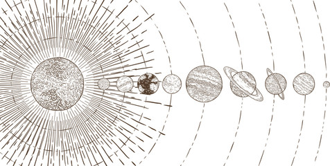 Orbital planets system. Astronomy solar systems, solars planet o