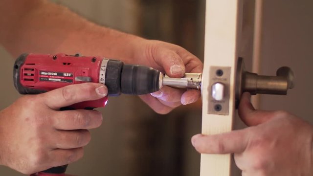 door lock installation