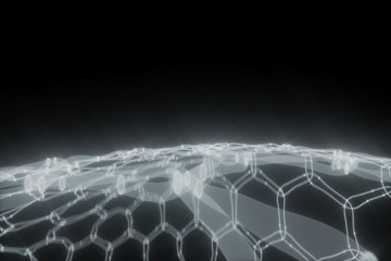 3D Topographic map background concept. Topo contour map. Rendering abstract illustration. Valleys and mountains. Geography concept. Wavy backdrop. Space surface. magic yellow neon light curved lines