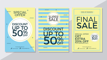 Special Offer, Super Sale and Final Sale Flyer Template