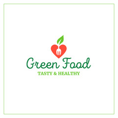 Green food emblem