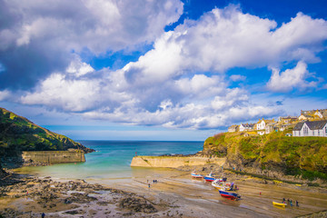The Picturesque Village of Port Isaac in Cornwall,UK