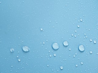 blue background with water drops ,The concept of summer or spring with copy space, blank page