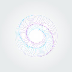 Modern abstract swirl design