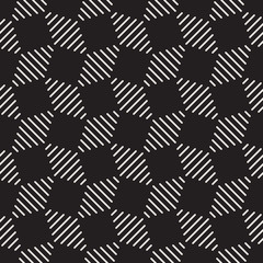 Vector seamless pattern. Modern stylish abstract texture. Repeating geometric tiles..