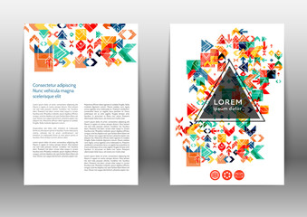 Abstract color brochure
