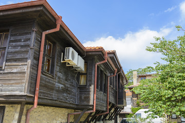 Typical wooden house in nessebar