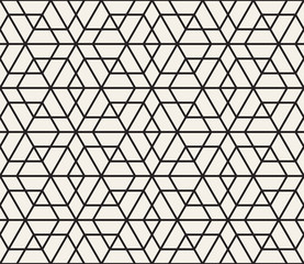 Vector seamless pattern. Modern stylish abstract texture. Repeating geometric tiles